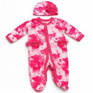 We Play Pink Boutique One Piece Size 0 To 3 Months With Ruffles Around Waist